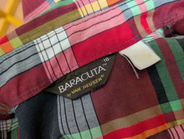 BARACUTA 체크 셔츠 긴팔 바라쿠타 빈티지풍