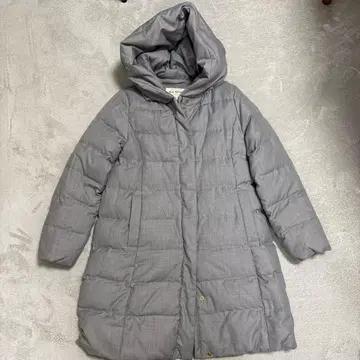 Ray BEAMS 그레이 다운 자켓 후드 부착