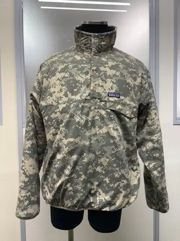 파타고니아 레어 컬러 네이비 x ACU 디지털 카모플라주 플리스