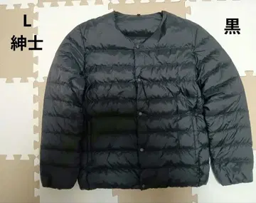 무인양품 경량 포켓 다운 자켓 블랙 신사 L