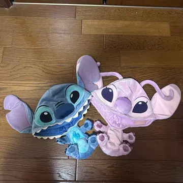 스티치 엔젤 팬캡 세트