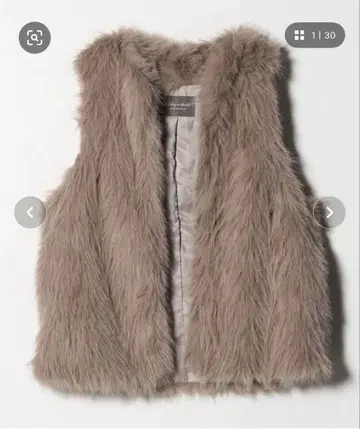 [ UNITED ARROWS ] 인조 모피 베스트