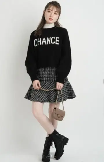 아푸와이저 리셰 트위드 미니 스커트 1