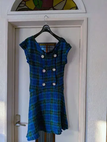 sunaokuwahara 체크 무늬 원피스