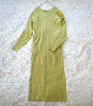 리브 니트 원피스