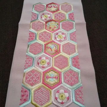 자수 장식용 깃 새상품 후리소데 성인식