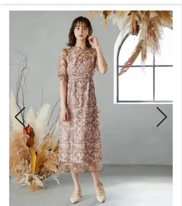 앤티크 자수 레이스 원피스