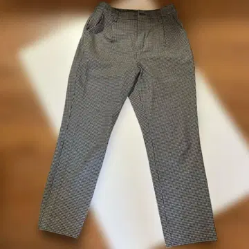 crocodile 체크 무늬 캐주얼 팬츠