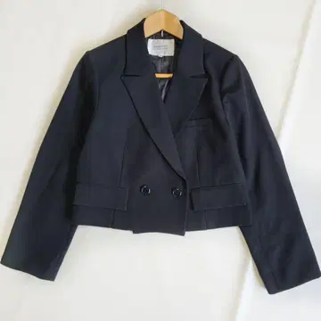 아르페쥬 스토리 크롭 테일러드 자켓 S 블랙 더블