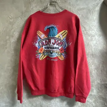 레어 론존 ronjon SWEAT 맨투맨 빨간색 레어 00s