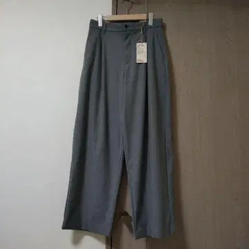 가로 세로 스트레치 기모 턱 와이드 팬츠 L 그레이