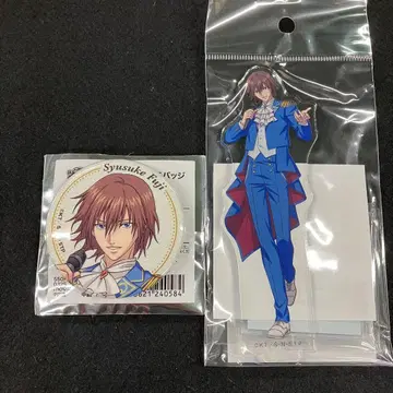 후지 슈스케 화이트데이 홀로그램 캔뱃지 아크릴 스탠드 신 테니스의 왕자님