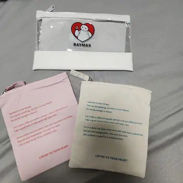 베이맥스 클리어 파우치 한국 스타일 파우치