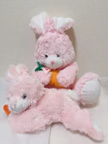 토끼 봉제 인형 2체 세트