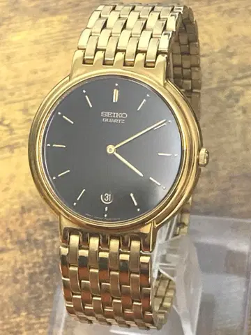 SEIKO 골드 라운드 배터리 교체 완료