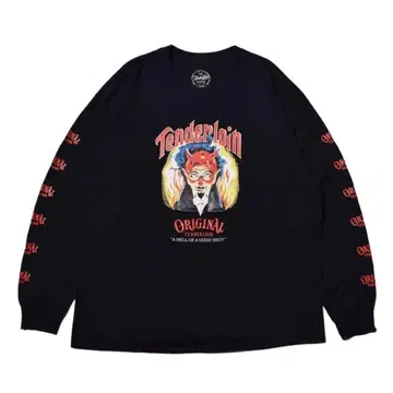 초레어 XL TENDERLOIN TEE L/S O.N BLACK