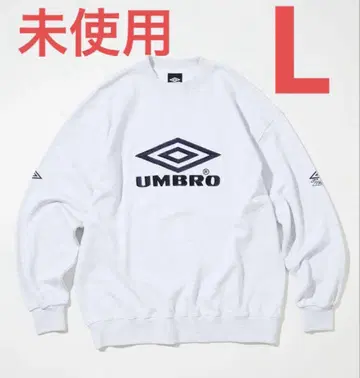 미사용 엄브로 프릭스스토어 별주 빅 로고 크루넥 맨투맨