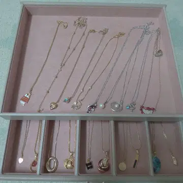 묶음 판매 골드색 등 목걸이 세트 다양한 디자인