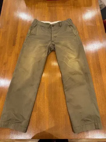 WARE HOUSE 1082 그린 치노 팬츠 W30