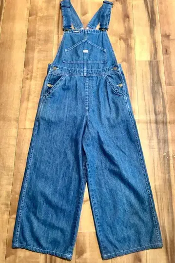 Lee 데님 오버롤 살로펫 로우백 M