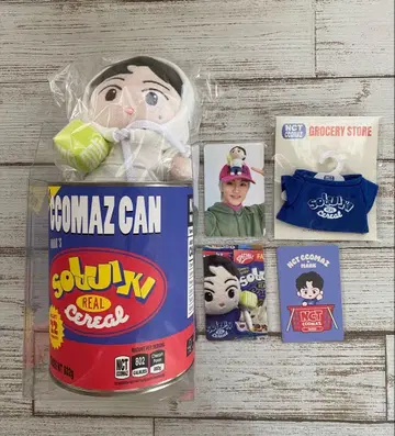 NCT CCOMAZ 마크 봉제 인형 트레이딩 카드 캔 티셔츠 세트