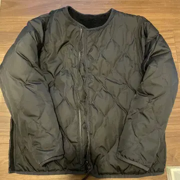 타이온 블랙 퀼팅 자켓