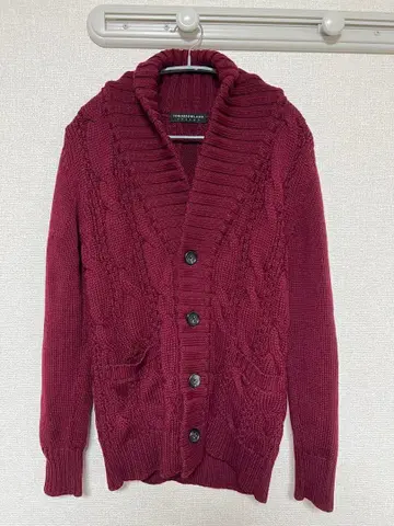 TOMORROWLAND tricot 울 숄 칼라 가디건