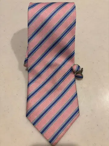 Paul Smith 스트라이프 넥타이 커프스 포함