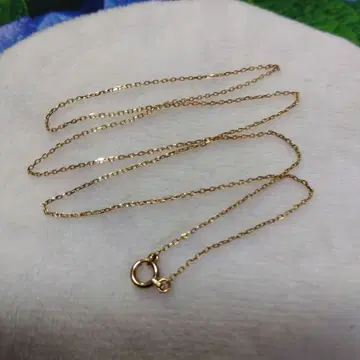 K10YG 팥 넥 체인 40cm (오링 약간 왜곡 있음)