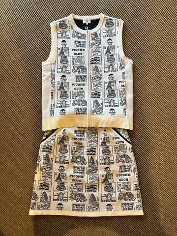 피코네 니트 베스트&스커트