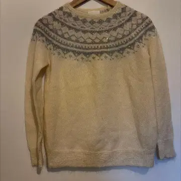 Ballsey 니트 모헤어 화이트