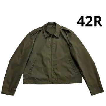 70s USA Creighton 스윙탑 42R 카키 풀 집업