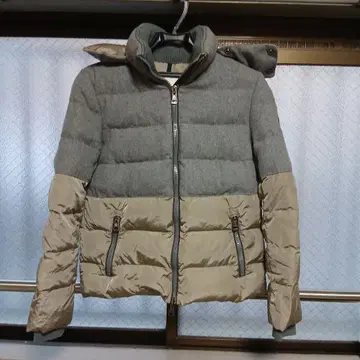 MONCLER HARVEY 다운 자켓 후드 부착 그레이 베이지