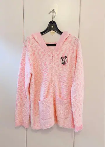 디즈니 플리스 후드티 핑크 미니