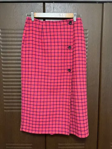 W 페이스 리버서블 미드 카프 스커트