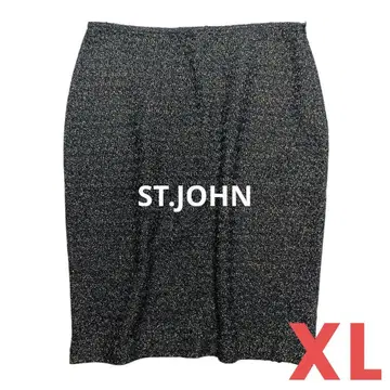 생존 타이틀 스커트 블랙 골드 라메 화려한 빅 사이즈