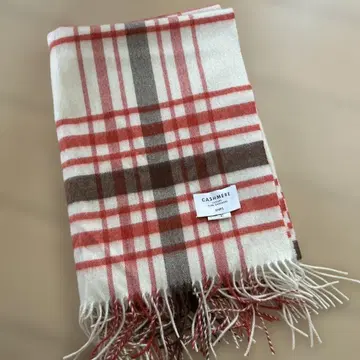 SHIPS 캐시미어 체크 무늬 스톨