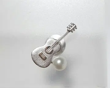 브로치 핑 현악기 기타 고유명사 진주 펄 SILVER 은제 우쿨렐레 L9