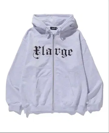 XLARGE 풀 집업 후드티 화이트