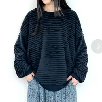 [ 새상품 ] 니코앤드 프릴 크루 루즈 풀오버 블랙 L 사이즈