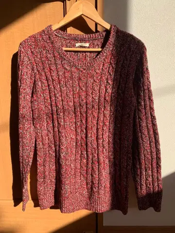 BACK&FORTH 케이블 니트 스웨터 M