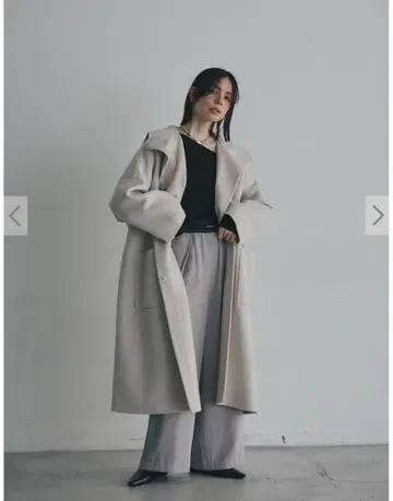 AEFRE 에프레 새상품 후드 부착 베이지 롱 코트