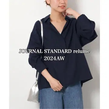 JOURNALSTANDARD relume 카르제 스키퍼 블라우스 네이비