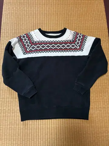 눈꽃 패턴 맨투맨 기무라 타쿠야