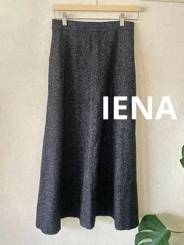 [ 새상품급 ] IENA 이에나 트위드 울 플레어 스커트 일본제