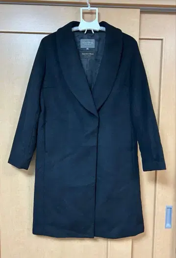 새상품급 유나이티드 애로우즈 40 캐시미어 혼방 울 코트 네이비