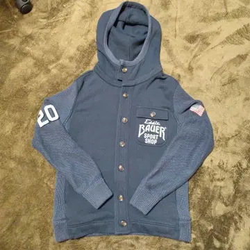 에디 바우어 후디 맨투맨 블루종