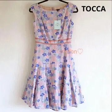 택 포함 새상품 TOCCA 자수 원피스