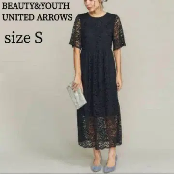 뷰티 앤 유스 전체 레이스 종아리 기장 드레스 원피스 고급 포멀