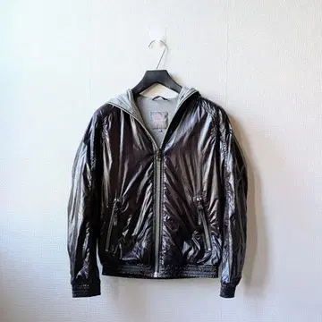 DUVETICA 듀베티카 블랙 나일론 자켓 44 후드 부착